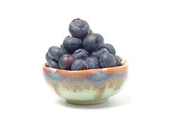 fresh Blueberries  isolated on white background.