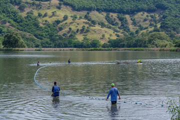 pesca en laguna