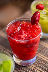Brazilian Strawberry Caipiroska Drink