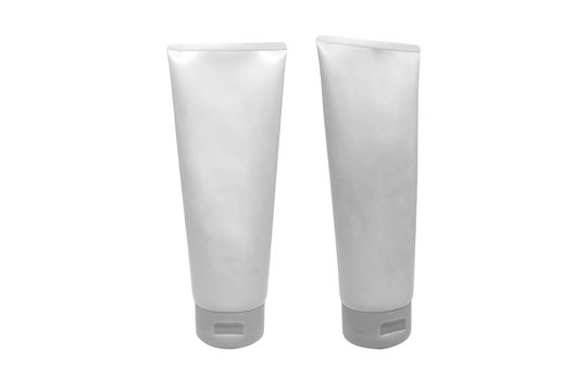 recommend clip art: Blank White cosmetic tube pack of Cream.for your package design. isolated on white background