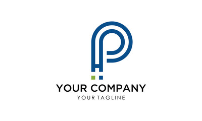 Initial P medical logo for your company