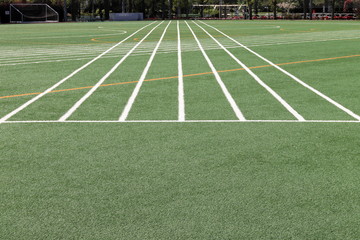 Straight track in school field