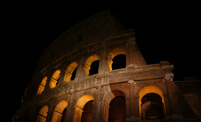 Coliseum by night