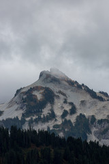 Cloudy peak in Mt. Rainier National park