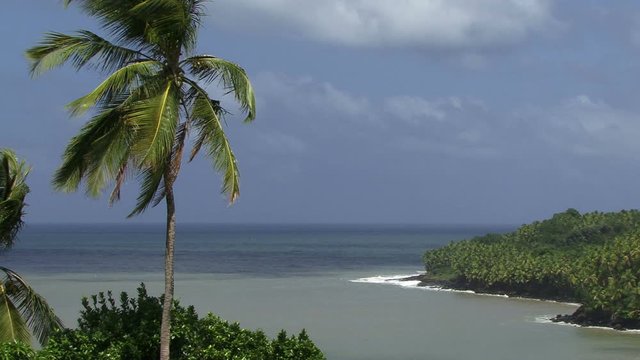 Panoramic view of Devils Island  of Chile coast