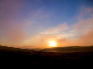 長野県 美ヶ原 朝日と雲海