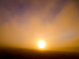 長野県 美ヶ原 朝日と雲海