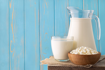 milk and cottage cheese