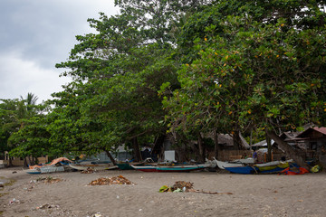 boats on the beach