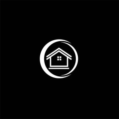 Real Estate Logo Vector , house logo in circle vector