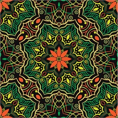 Ornamental mandala design abstract background