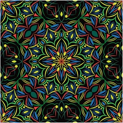 Ornamental mandala design abstract background