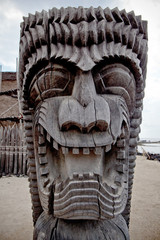 Ancient Tiki Carvings (18th Century) from Pu'uhonua O Hōnaunau National Historical Park