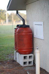 Rain Barrels used for water conservation