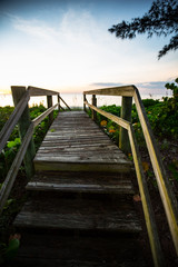 Obraz premium Florida Board walk to beach