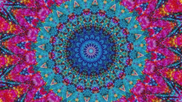 Beautiful Original Art therapy moving Mandala. Seamless loop psychotherapy. Geometric patterns to find or restore a sense of healthy mental balance. For yoga specialist, astrology, art therapist.