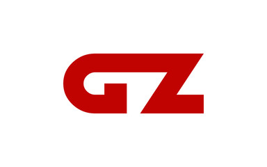 Obraz premium GZ or ZG and G, Z Uppercase Letter Initial Logo Design, Vector Template