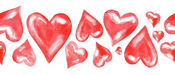 Hearts, wallpaper, watercolor (4)