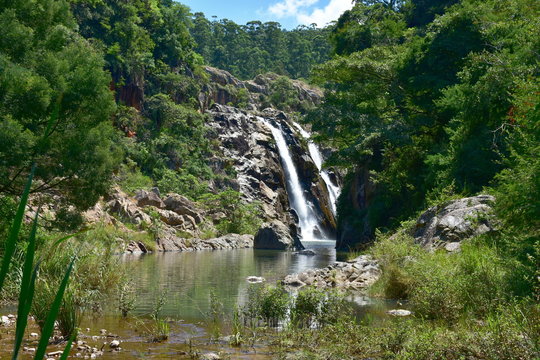 Mantenga waterfall,one of Swaziland's best-known waterfalls