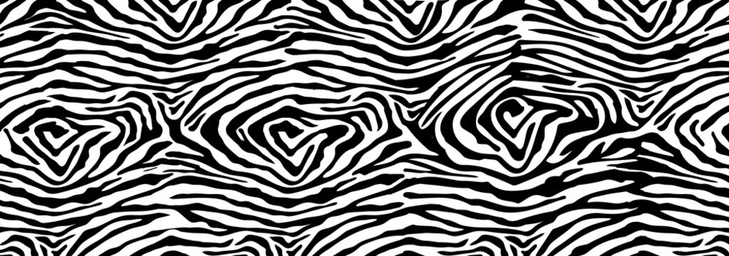 Trendy zebra skin pattern background vector. Animal fur, vector background for Fabric design, wrapping paper, textile and wallpaper.