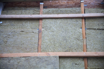 Material of glass wool and drywall