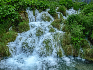 waterfalls and streams in Plitvice Lakes National Park
