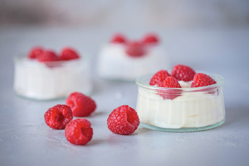 Yogurt with Raspberries
