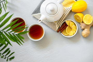 Asian tea concept. Traditional Asian tea ceremony arrangement.