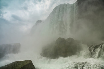 View from below at Niagara Falls