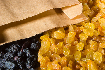 Raisins light and dark