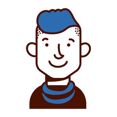 young man with crest avatar character icon