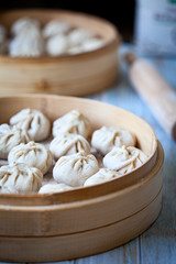 Steam Bun in the steamer