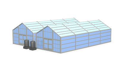 農業用のハウスのミニチュア模型