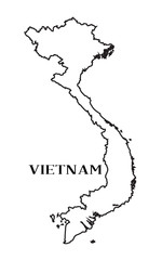 Outline Map Of Vietnam