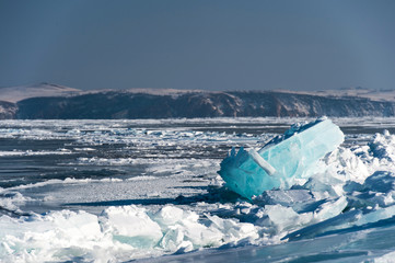 iceberg in the water