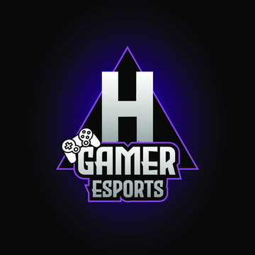 Letter H Game Logo Esport Gaming