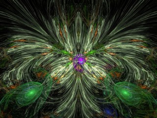 Imaginatory fractal background Image