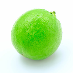 Fresh lime isolated on white background