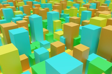 Obraz premium abstract colorful cubes background descript