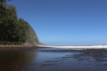 Black Beach in Hawaii