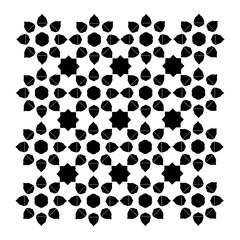 Silhouette scandinavian background texture pattern vector isolated on white background