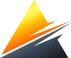 Letter A used in various ways to illustrate abstract logo vector art illustration preferably for corporate business company and organizations named after letter A.