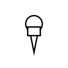 Paper Pin Icon Design Vector Template