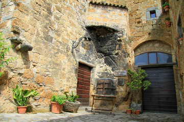 Fototapeta na wymiar village of bagnoregio