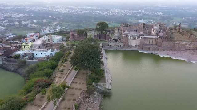 this is city view of Chittorgarh, Rajasthan , India. This is a aerial  view so i think don't need property recognizable