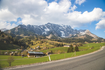 Idyllic Alpine Mountain Range: Hochkönig mountain in Salzburg, Austria