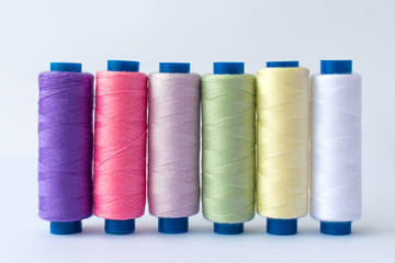 Colorful threads for sewing