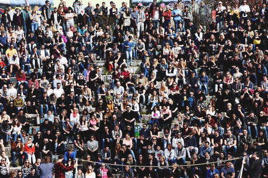Full Frame Shot Of Crowd In Stadium