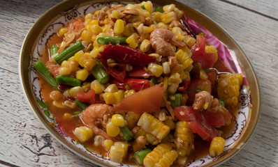 Thai Style Sweet Corn Salad 