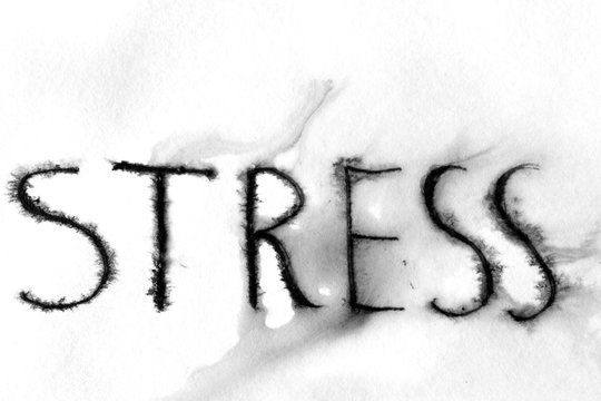 Word stress writen with ink